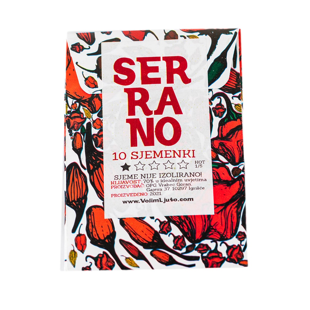 Serrano - Sjemenke chili papričica 4 Serrano - Sjemenke chili papričica - Slika 2