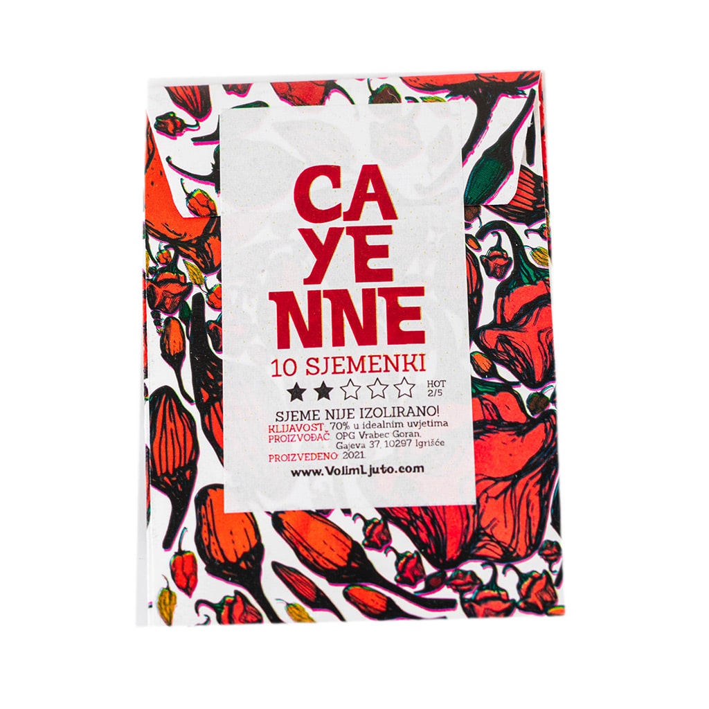 Cayenne - Sjemenke chili papričica 4 Cayenne - Sjemenke chili papričica - Slika 2