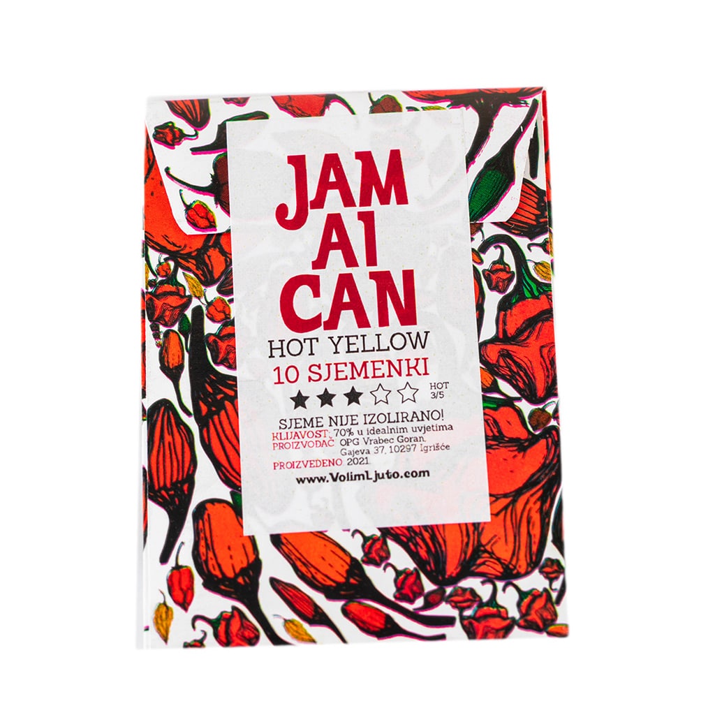 Jamaican Hot Yellow - Sjemenke chili papričica 4 Jamaican Hot Yellow - Sjemenke chili papričica - Slika 2