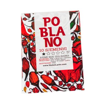 Koja sorta chili paprike je stvorena za tebe? 10 Alternative view of Poblano - Sjemenke chili papričica