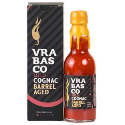 Spicy rimska carbonara gotova dok kažeš Guanciale 21 Vrabasco Mild Cognac barrel aged ljuti umak 100ml