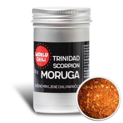 Ljuti domaći ajvar - recept za originalni Volim Ljuto ajvar 28 Trinidad Scorpion sušene drobljene chili papričice 30g
