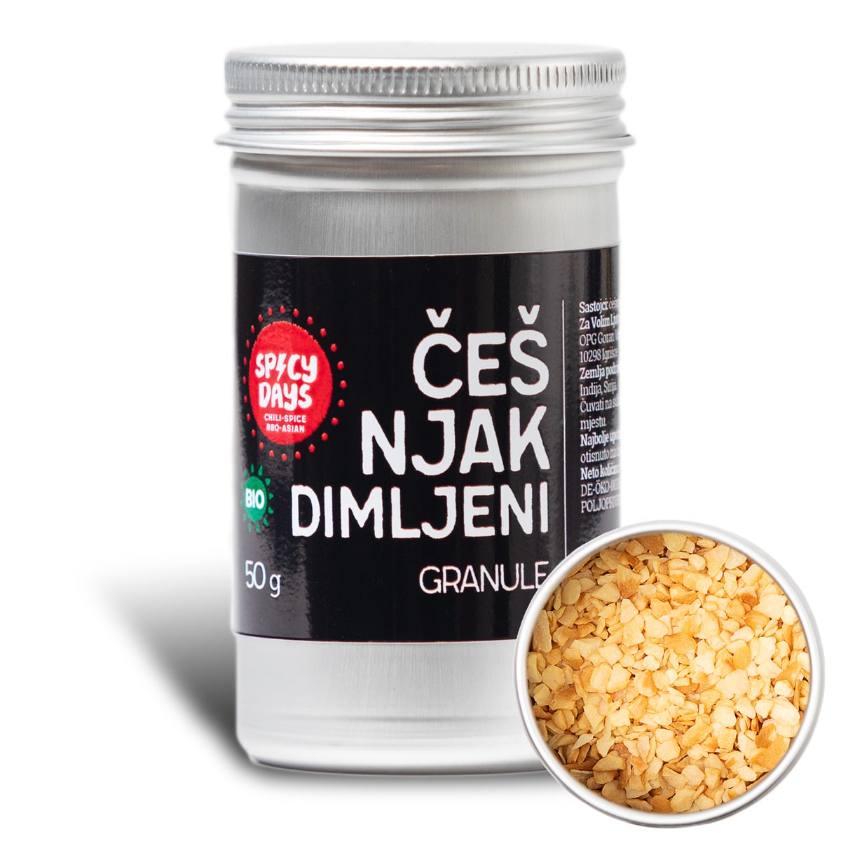 Češnjak dimljeni granule 50g 3 Češnjak dimljeni granule 50g
