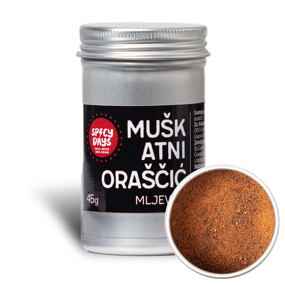 Muškatni oraščić mljeveni 45g 3 Muškatni oraščić mljeveni 45g