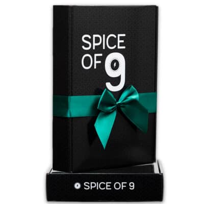 Poklon paketi za Božić - kombinacije za sve! 7 Spice of 9 - crna poklon kutija za 9 začina