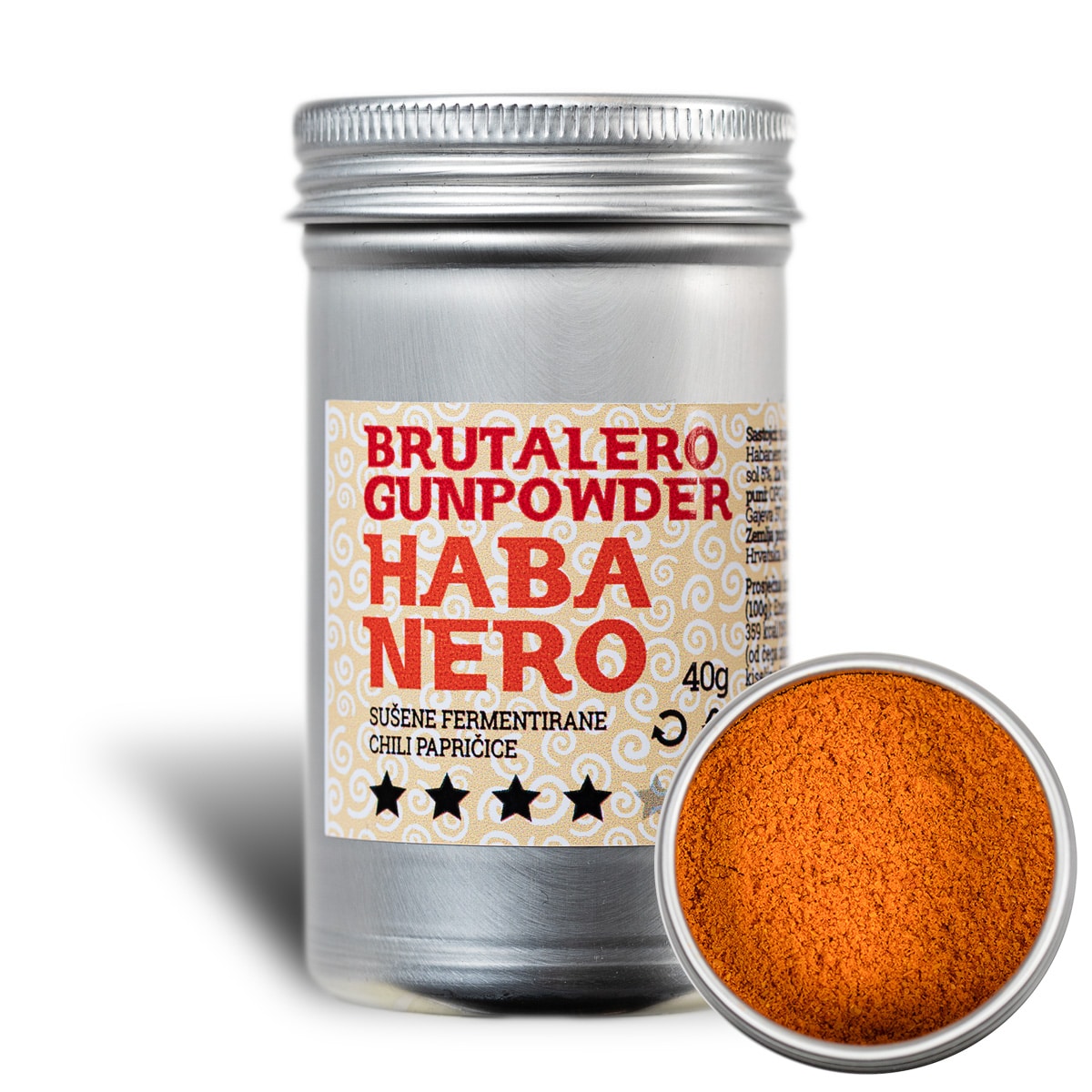 Brutalero Gunpowder Habanero 40g - sušene Habanero chili papričice 3 Brutalero Gunpowder Habanero 40g - sušene Habanero chili papričice