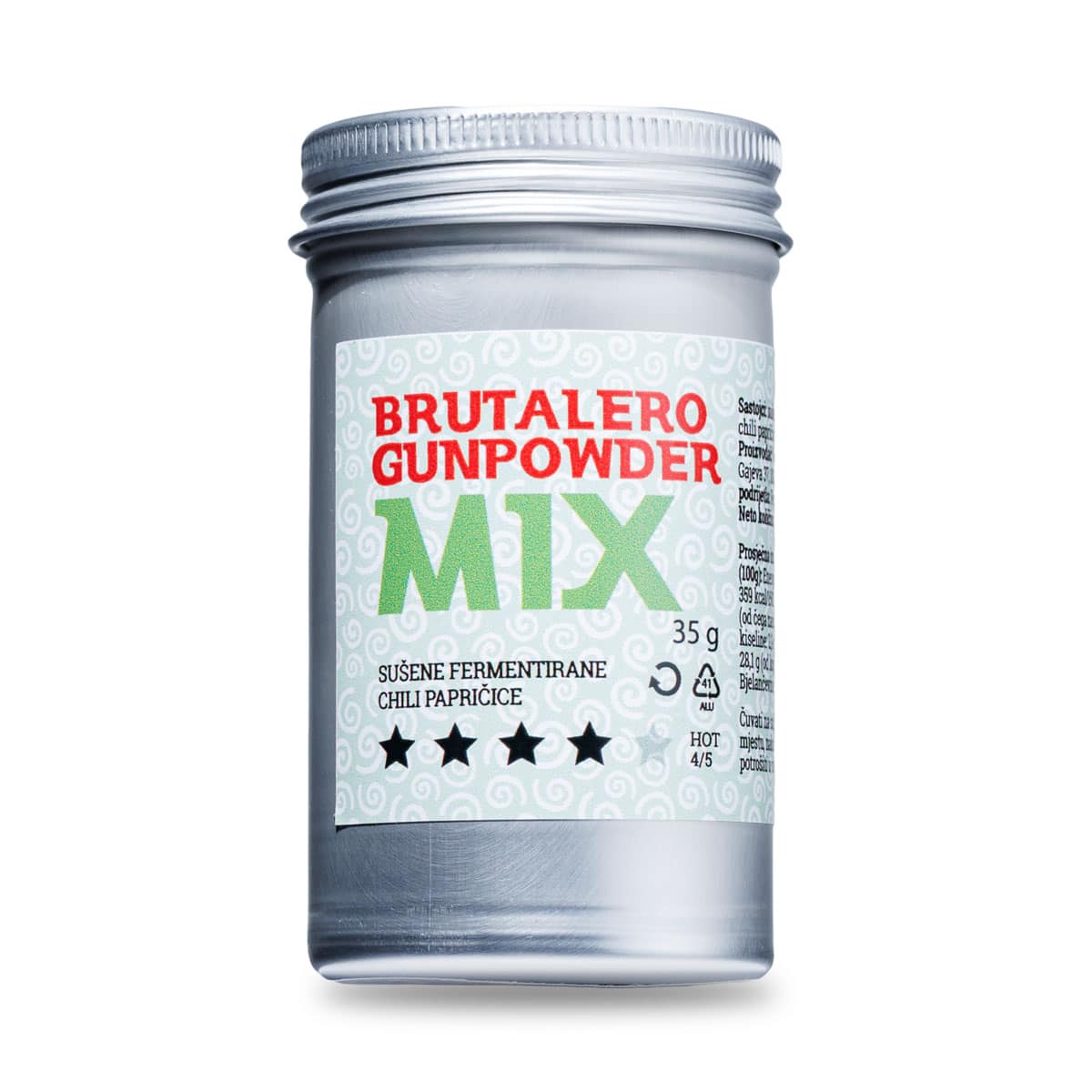 Brutalero Gunpowder Mix 35g - sušene mix chili papričice 2 Brutalero Gunpowder Mix 35g - sušene mix chili papričice