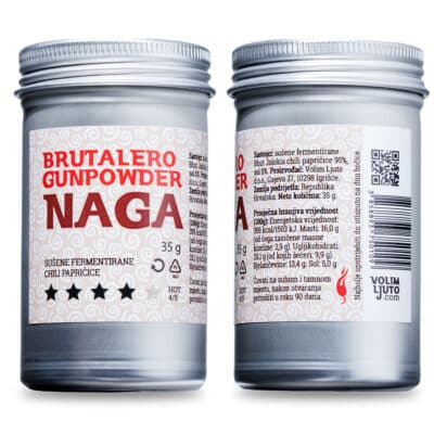 Chutney od manga s jabukama: slatko, kiselo i malo brutalno 26 Brutalero Gunpowder Naga 35g - sušene Bhut Jolokia chili papričice