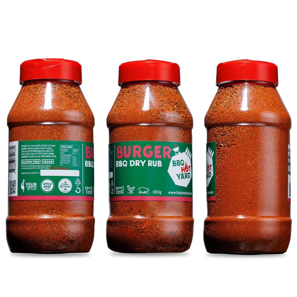 Burger BBQ Dry rub mješavina začina za roštilj 650g 4 Burger BBQ Dry rub mješavina začina za roštilj 650g