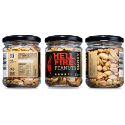 Trinidad Scorpion Moruga 17 Hellfire Peanuts Smoky ljuti kikiriki 100g