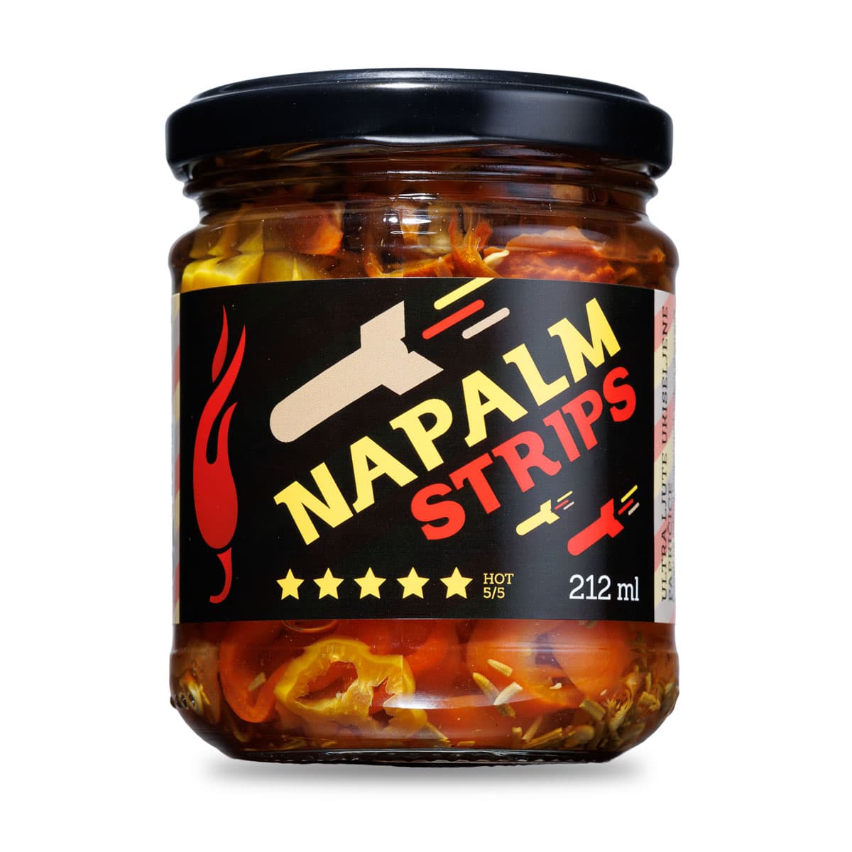 Napalm Strips ukiseljene papričice 212ml 3 Napalm Strips ukiseljene papričice 212ml
