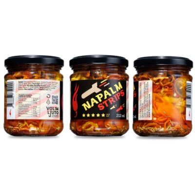Kiseljenje feferona i chili papričica 19 Napalm Strips ukiseljene papričice 212ml