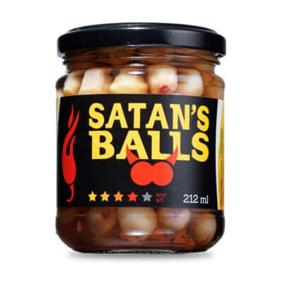 Kiseljenje feferona i chili papričica 16 Satan's Balls ukiseljene papričice 212ml