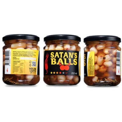 Kiseljenje feferona i chili papričica 17 Satan's Balls ukiseljene papričice 212ml