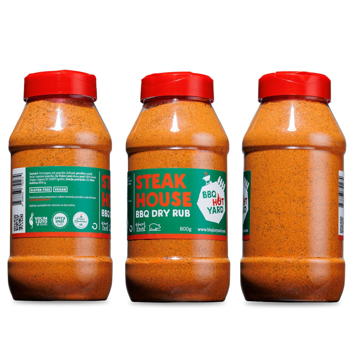 Steakhouse BBQ Dry rub mješavina začina za roštilj 800g 4 Steakhouse BBQ Dry rub mješavina začina za roštilj 800g