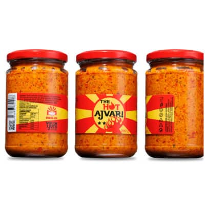 Ljuti domaći ajvar - recept za originalni Volim Ljuto ajvar 5 The Hot Ajvar - makedonski ljuti pečeni ajvar 290g