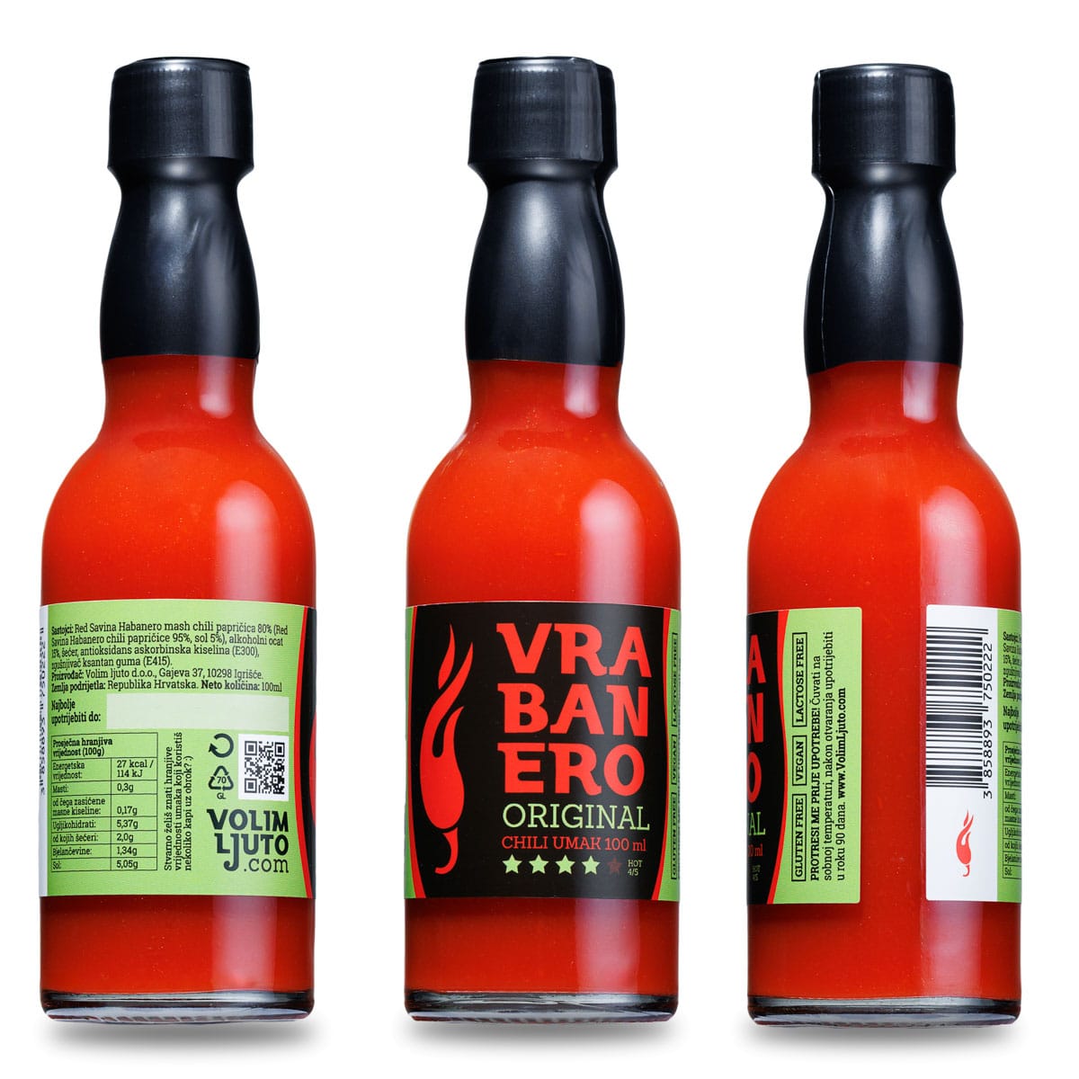 Vrabanero Original ljuti umak 100ml 4 Vrabanero Original ljuti umak 100ml