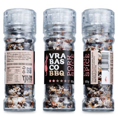 Samgyeopsal (carsko meso na korejski način) 27 Vrabasco BBQ Pork Spice mlinac sa začinima 80g