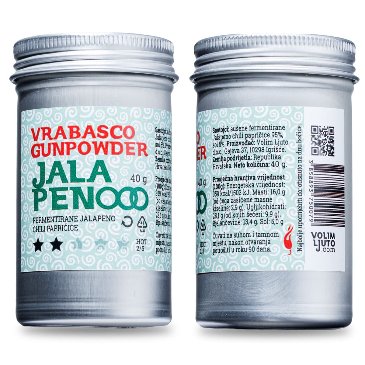 Vrabasco Gunpowder Jalapeno 40g - sušene Jalapeno chili papričice 4 Vrabasco Gunpowder Jalapeno 40g - sušene Jalapeno chili papričice