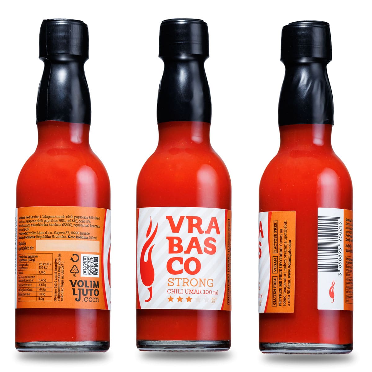 Vrabasco Strong ljuti umak 100ml 4 Vrabasco Strong ljuti umak 100ml