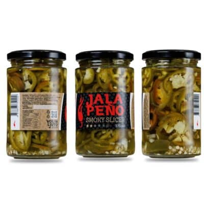 Kiseljenje feferona i chili papričica 25 Jalapeno Smoky Slicer ukiseljene dimljene papričice 370ml